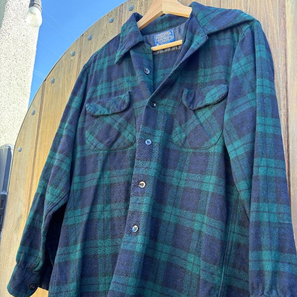PENDELTON 100% WOOL SHIRT (M)